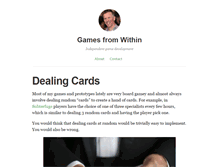 Tablet Screenshot of gamesfromwithin.com